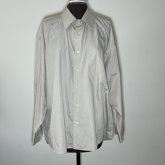 2 for $40 Grey Mens Button Down Mens Shirt - Picture 6 of 6